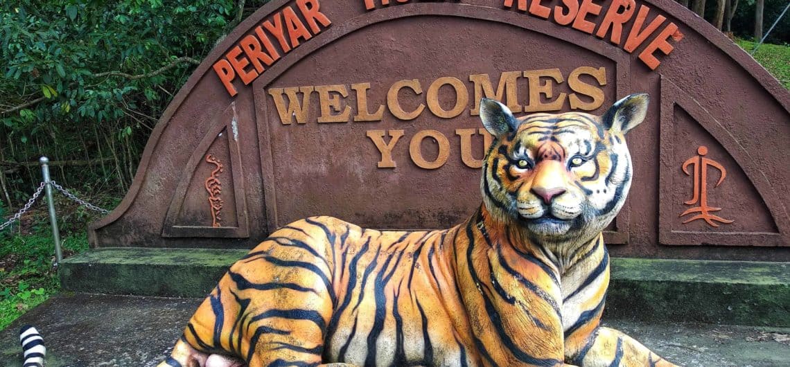 Entry Board of Periyar Tiger Reserve